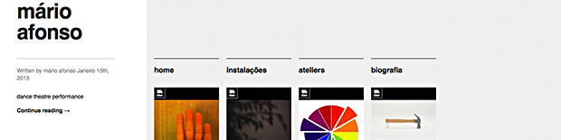 Nova versão do site marioafonso.net | Fevereiro 2013